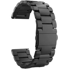 Compatible with Garmin Forerunner 965 Bands, Stainless Steel Metal Replacement Strap Bracelet Compatible with Garmin Forerunner 965 / Forerunner 265 46 MM Smartwatch
