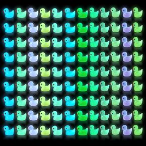 240 Pack Mini Ducks Tiny Resin Duck Bulk, Decor Duck Figures for Miniature Dollhouse Decor Garden Aquarium Potted Ornament, DIY Charm Crafts Hide and Seek Prank Party Favor Toys Gag Gifts