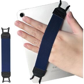 Security Hand-Strap for 9-10.5 Inch Tablet - iPad/iPad Pro/iPad Air/Kindle Fire HD/Samsung, High-Elasticity Versatile Hand Strap Lightweight Finger Grip Holder, Black