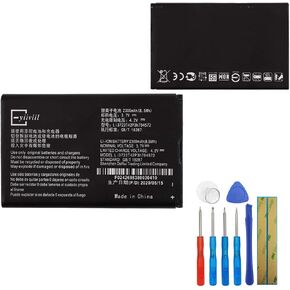 New Replacement Battery Li3723T42P3h704572 Compatible with ZTE Falcon Z-917 MF90 MF90C MF91 2300MAH with Tools
