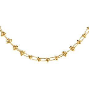 two the nines Pendant Necklace for Women, Double Chain Gold Fashion Jewelry, Adjustable Length