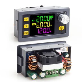 DC Buck Boost Power Converter 6-36V to 0-36V, 120W Voltage DC Adjustable Power Supply Module with Display/DC Converter/DC CNC Power Supply Module