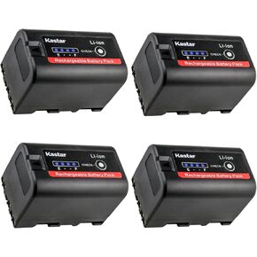Kastar 4-Pack BP-U30 Battery 14.4V 2900mAh Replacement for Sony PXW-FX9 XDCAM, PMW-EX1, PMW-EX1R, PMW-EX3, PMW-EX3R, PMW-EX160, PMW-EX260, PMW-EX280, PMW-F3, PMW-F3K, PMW-F3L Camera