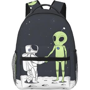 Dujiea 17 Inch Backpack Cute 3d Cat Galaxy Kitty Laptop Backpack School Bookbag Travel Shoulder Bag With Chest Strap