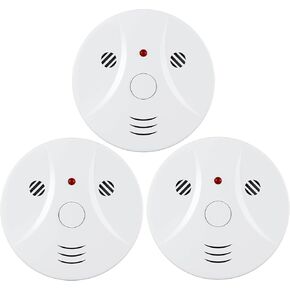 4 Pack Combination Smoke and Carbon Monoxide Detector Battery Operated, Travel Portable Photoelectric Fire&Co Alarm for Home, Kitchen