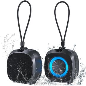 Bluetooth Speaker Clear Loud Stereo Sound Portable Wireless Speaker with Lights, IPX5 Waterproof Speakers BT5.3 TWS Speakers, Long Playtime for Home/Party/Outdoor/Beach Electronic Gadgets Birthday Gif