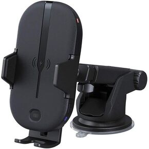 Kenwood CAX-HL10Qi 15W Qi Wireless Charging Car Mount with One-Touch Release, Compatible with Qi Enabled Phones | Motorized Clamp | Infrared Sensor Lock | 15W Fast Charging