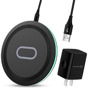15W Fast Samsung Wireless Charger Pad with Quick Charge Wall Charging Block for Samsung Galaxy S24 S23 FE Ultra S22 S21 fe S20 Z Fold Flip 5 4,iPhone 15 Pro Max 15,Google Pixel 8 7,Motorola Edge Razr