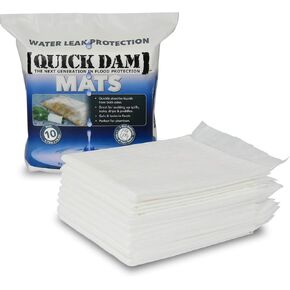 Quick Dam WUM-200 Spill and Leak Mat, White