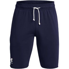 Under Armour Men's Rival Terry Shorts, (410) Midnight Navy / / Onyx White, XX-Large