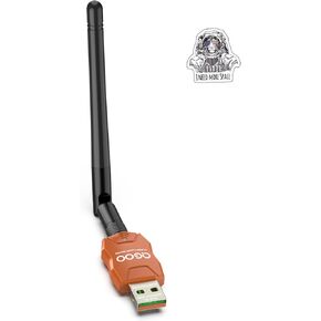 Class 1 Long Range Bluetooth Adapter for PC, QGOO USB Bluetooth Adapter for PC 5.3+EDR, Bluetooth Dongle Bluetooth Receiver Support Windows10/8.1/8/7（orange-096）