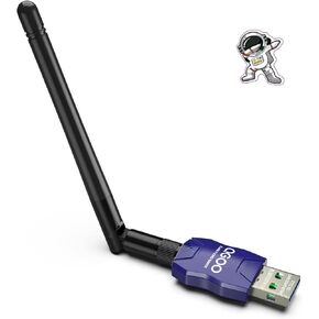 Class 1 Long Range Bluetooth Adapter for PC, QGOO USB Bluetooth Adapter for PC 5.3+EDR, Bluetooth Dongle Bluetooth Receiver Support Windows10/8.1/8/7（blue-092）