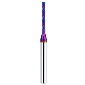 1/4 Inch Shank 1/8 Inch Dia Downcut Spiral Router Bit - 1 Inch Cutting Length 3 Inch Overall Length| CNC Router Bits for Woodworking, Mortising, and Engraving