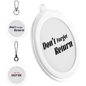 OUTXE Storage Keychain 2pack, Anti-lost for Magsafe Grip/Pop Socket/Ring/Wallet and More Magnetic Accessories -White