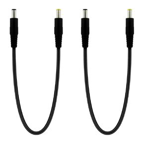 2pcs 1.6ft 5.5x2.1mm to 5.5mmx2.5mm, Male to Male Power Cord, Power Connection Adapter, LED Strip Light, Surveillance Camera, CCTV Security Camera, LED Monitor, IP Camera, DVR, Router