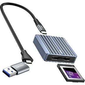 CF Express Type B Card Reader RIITOP USB C to CFexpress Type-B Memory Card Adapter up to 10Gbps