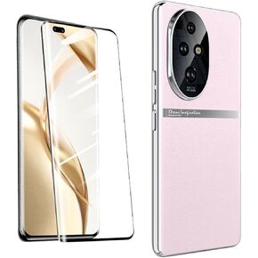 QUIETIP Case Compatible with Honor 200 Pro with Tempered Glass Screen Protector,Hard PC Protective Cover,Green
