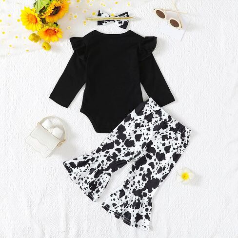Baby Girl 1st Birthday Outfit Girl One Year Old Birthday Outfit Infant Cow Birthday Clothes in Saudi Arabia