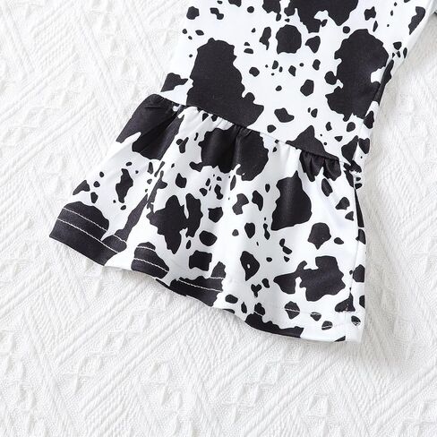 Baby Girl 1st Birthday Outfit Girl One Year Old Birthday Outfit Infant Cow Birthday Clothes in Saudi Arabia