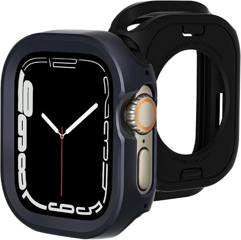 Apple Watch Ultra 2/Ultra Case 49mm, Military Grade Protection, Aluminum Alloy Case Apple Watch Accessories, with TPU Watch Back Cover Titanium for Apple Watch Ultra 49mm Case in Saudi Arabia