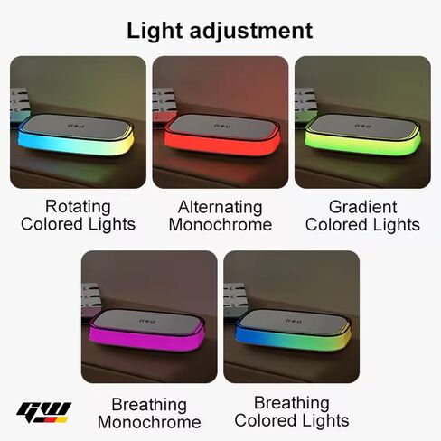 شاحن لاسلكي، قاعدة شحن سريعة 15 وات معتمدة من Qi، مصباح بجانب السرير RGB LED ضوء ليلي متوافق مع iPhone 15 14 13 12 Pro XS 8 Plus Samsung Galaxy S23 S22 S21 Note 20 Google والمزيد in Saudi Arabia