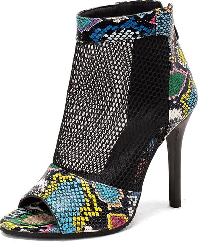 ForeMode Strappy Peep Toe Heeled Sandals for Women - Elegant and Comfortable Dress Shoes for Evening Party and Ballroom Dancing in Saudi Arabia