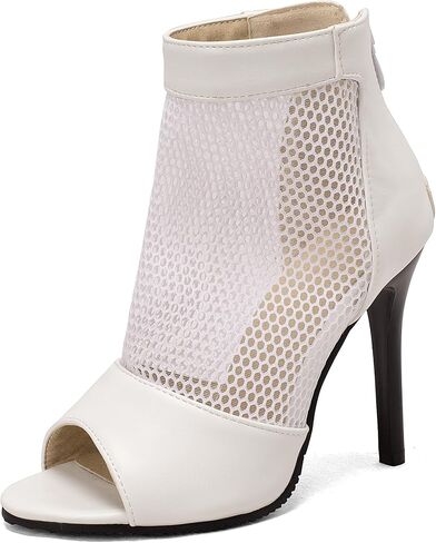 ForeMode Strappy Peep Toe Heeled Sandals for Women - Elegant and Comfortable Dress Shoes for Evening Party and Ballroom Dancing in Saudi Arabia