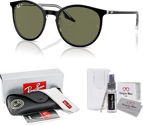 Ray-Ban RB2204F Phantos Sunglasses for Men for Women + BUNDLE With Designer iWear Complimentary Eyewear Kit in Saudi Arabia