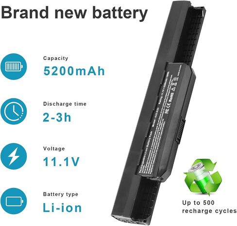 TREE.NB Asus بطارية الكمبيوتر المحمول A31-K53 A32-K53 A32-K53S A41-K53 A42-K53 10.8 5200 مللي أمبير في الساعة in Saudi Arabia