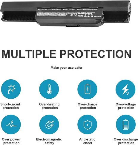 TREE.NB Asus بطارية الكمبيوتر المحمول A31-K53 A32-K53 A32-K53S A41-K53 A42-K53 10.8 5200 مللي أمبير في الساعة in Saudi Arabia
