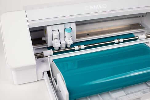 Silhouette America Silhouette Cameo 4 مع بلوتوث، وبساط قطع 12 × 12، وAutoblade 2، و100 تصميم وبرنامج Silhouette Studio - الإصدار الوردي (متجدد) in Saudi Arabia