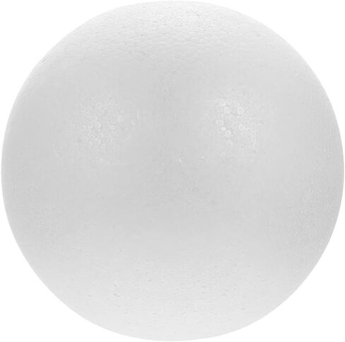 كرات إسفنجية لديكور عيد الميلاد، كرة إسفنجية دائرية مقاس 25.4 سم، كرات بيضاء ناعمة للفنون والحرف اليدوية، مشروع أو حفل زفاف، حفلة عطلة (10 بوصة) لتزيين كب كيك الزفاف in Kuwait