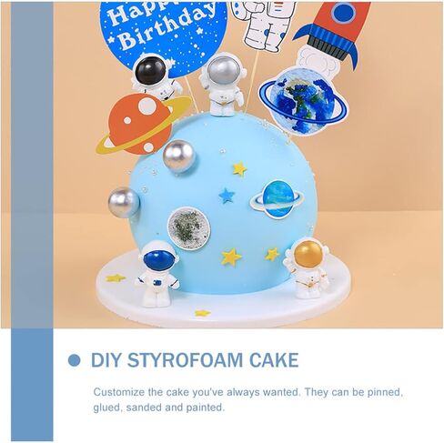 كرات إسفنجية لديكور عيد الميلاد، كرة إسفنجية دائرية مقاس 25.4 سم، كرات بيضاء ناعمة للفنون والحرف اليدوية، مشروع أو حفل زفاف، حفلة عطلة (10 بوصة) لتزيين كب كيك الزفاف in Kuwait