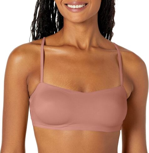 Hanes Women's Eco Luxe Bandeau Contour Wirefree DHY205, Lilac Meringue, Small in Kuwait