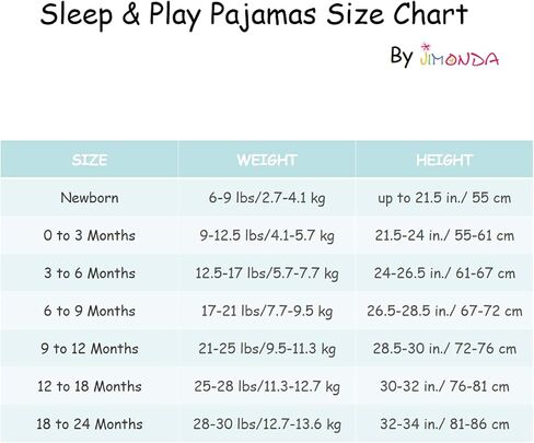 Jimonda Baby Pajamas 100% Cotton Gender Neutral One-Piece Footed,Long Sleeve Clothes,2-Way Zipper Closure Romper in Kuwait