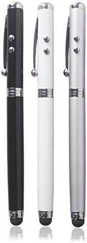 Stylus Pen, [2 Pcs] 4-in-1 Universal Touch Screen Stylus + Ballpoint Pen + Pointer + LED Flashlight for Smartphone/Tablets iPad iPhone Samsung etc in Saudi Arabia