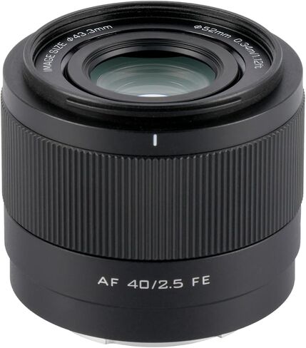 VILTROX 40mm F2.5 FE, 40mm f/2.5 E-Mount Full Frame AF Prime Lens Wide Angle Lens for Sony e Mount a7cr a7cii a7c a6700 zv-e100 a6600 a6400 a7iv a7iii in Saudi Arabia
