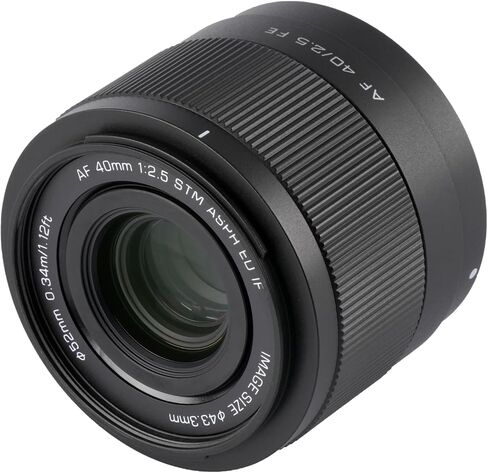 VILTROX 40mm F2.5 FE, 40mm f/2.5 E-Mount Full Frame AF Prime Lens Wide Angle Lens for Sony e Mount a7cr a7cii a7c a6700 zv-e100 a6600 a6400 a7iv a7iii in Saudi Arabia