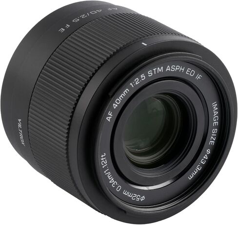 VILTROX 40mm F2.5 FE, 40mm f/2.5 E-Mount Full Frame AF Prime Lens Wide Angle Lens for Sony e Mount a7cr a7cii a7c a6700 zv-e100 a6600 a6400 a7iv a7iii in Saudi Arabia