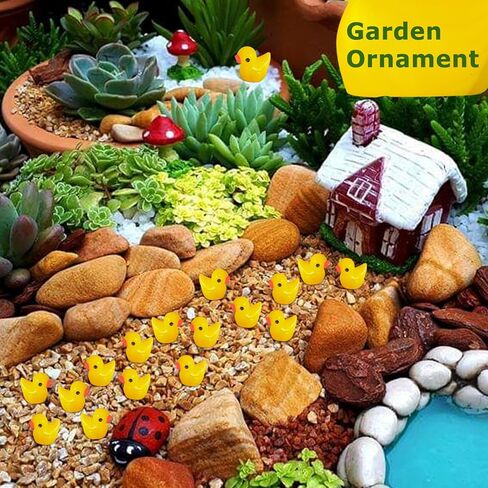 240 Pack Mini Ducks Tiny Resin Duck Bulk, Decor Duck Figures for Miniature Dollhouse Decor Garden Aquarium Potted Ornament, DIY Charm Crafts Hide and Seek Prank Party Favor Toys Gag Gifts in Kuwait