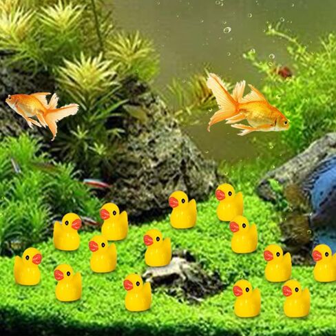 240 Pack Mini Ducks Tiny Resin Duck Bulk, Decor Duck Figures for Miniature Dollhouse Decor Garden Aquarium Potted Ornament, DIY Charm Crafts Hide and Seek Prank Party Favor Toys Gag Gifts in Kuwait