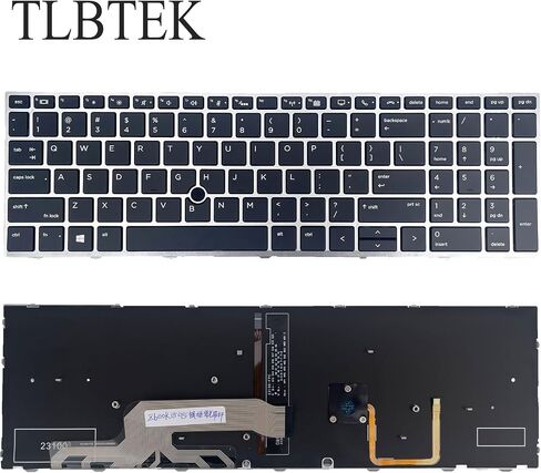 استبدال لوحة المفاتيح الخلفية TLBTEK متوافق مع HP ZBOOK 15 G5 G6 وZBOOK 17 G5 G6 Laptop L29635-001 L12765-001 L28407-001 (لا يناسب سلسلة Zbook 15U G5) in Saudi Arabia