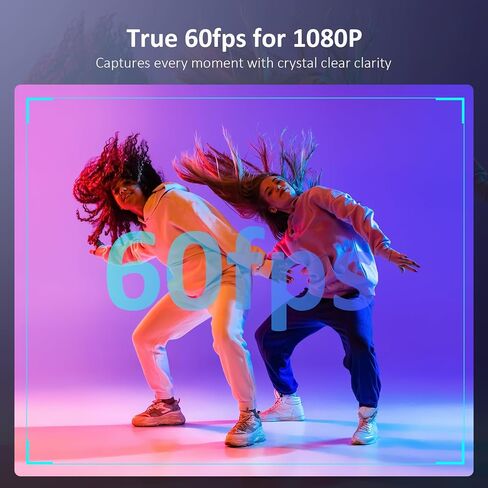 كاميرا ويب NexiGo N960E Pro 60FPS مع مقبس ميكروفون/سماعة رأس ومنفذ USB إضافي، وكاميرا ويب 1080 بكسل مع ضوء، وتركيز تلقائي سريع، وغطاء خصوصية مدمج، من أجل Zoom Meeting Skype Teams Twitch (متجدد) in Saudi Arabia