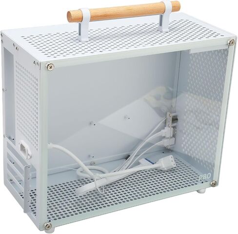 Zunate Micro ATX PC Case, White ATX Mid Tower Gaming PC Case, Mini Computer Chassis Desktop Case with Tempered Glass Panels, Gaming Computer Case with USB 3.0 Type C Interface in Saudi Arabia