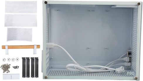Zunate Micro ATX PC Case, White ATX Mid Tower Gaming PC Case, Mini Computer Chassis Desktop Case with Tempered Glass Panels, Gaming Computer Case with USB 3.0 Type C Interface in Saudi Arabia