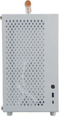 Zunate Micro ATX PC Case, White ATX Mid Tower Gaming PC Case, Mini Computer Chassis Desktop Case with Tempered Glass Panels, Gaming Computer Case with USB 3.0 Type C Interface in Saudi Arabia
