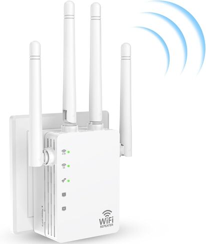 موسع واي فاي، معزز إشارة موسع واي فاي، معزز واي فاي، يغطي ما يصل إلى 12880 قدم مربع و105 جهاز، مكرر لاسلكي ثنائي النطاق، مكرر واي فاي، مقوي إشارة موسعات واي فاي للمنزل in Kuwait
