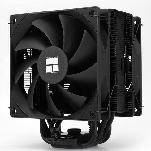 Thermalright Burst Assassin 120 EVO DARK CPU Cooler, 2*120cm PWM Quiet Fan CPU Air Cooler with 1500RPM Speed,Brushed Black Top,for Intel LGA1851/1700/1150/1151/1200&AM4/ AM5, Computer CPU Cooler,Black in Saudi Arabia