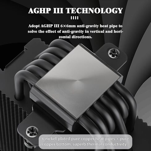 Thermalright Burst Assassin 120 EVO DARK CPU Cooler, 2*120cm PWM Quiet Fan CPU Air Cooler with 1500RPM Speed,Brushed Black Top,for Intel LGA1851/1700/1150/1151/1200&AM4/ AM5, Computer CPU Cooler,Black in Saudi Arabia