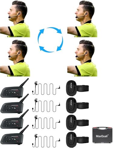 سماعة رأس للحكم مصممة حديثًا سماعة أذن احترافية HiFi للأذن اليمنى V6 V4 FBIM Football Arbitro Coach القاضي التحكيم مشبك الأذن لكرة القدم (1 قطعة سماعة أذن R) in Kuwait